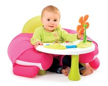 Für Babys - Aufblasbarer Stuhl von Cotoons Smoby mit didaktischem Tisch blau/rosa ab 6 Monaten_2