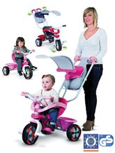 Staré položky - Trojkolka Baby Driver Confort Sport Girl Smoby ružová s rúčkou a slnečníkom od 10 mes_0