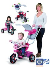 Produse vechi - Tricicletă sport Baby Driver Confort Smoby roz cu mâner 70*50*52 cm de la 10 luni_0