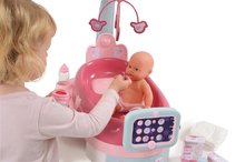 Postýlky a kolébky pro panenky - Pečovatelské centrum pro panenku Baby Nurse Smoby elektronické s tabletem, 32 cm panenkou a 22 doplňky_1