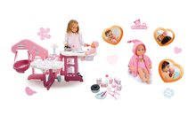 Domčeky pre bábiky sety - Set opatrovateľské centrum pre bábiku Baby Nurse Smoby a bábika so zvukmi MiniKiss na kúpanie 27 cm_8