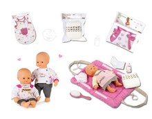 Játékbaba és kellék szettek - Szett játékbaba Baby Nurse Arany sorozatból Smoby 32 cm, pizsama, pelenkázó alátét, kenguru és pelusok_12