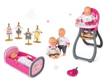 Puppen mit Zubehör Sets - Baby Nurse Gold Edition Smoby Puppenset 32 cm, Esszimmerstuhl, Wiege mit Karussell und 3 Puppenkleider ab 24 Monaten_10