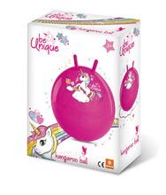 Ballons et bâtons sauteurs pour enfants - Balle de saut Kangaroo Licorne Mondo rose avec 2 attaches de 50 cm_0