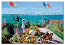 Puzzle 2000-dijelne - EDUCA 15537 PUZZLE 2000 dielov The Terrace at Sainte-Adresse, C. Monet +FIX PUZZLE LEPIDLO _0