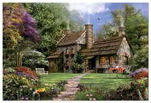 Staré položky - Puzzle Flint Cottage, D. H. Davison Educa 3000 dielov od 15 rokov_0