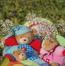 Hračky na maznanie a usínanie - Plyšový medvedík bábkové divadlo Colors-Doudou Puppet Bear Patchwork Kaloo 20 cm v darčekovom balení pre najmenších_0