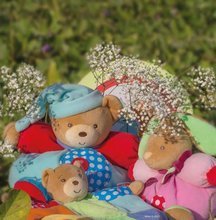 Igrače za crkljanje in uspavanje - Plišasti zajček za crkljanje Colors-Round Doudou Rabbit Flower Kaloo v krilcu 18 cm v darilni embalaži za najmlajše_1