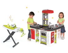 Bucătărie pentru copii seturi - Set bucătăriede jucărie Tefal Studio XXL Smoby electronică cu bule magice şi masă de călcat cu fier de călcat electronic_23