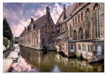 1500 delne puzzle - Educa 14848 PUZZLE 1500 delov Bruges / Belgium / 85 x 60 cm + FIX PUZZLE LEPILO_0