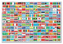 Puzzle 1500-dijelne - EDUCA 15530 PUZZLE 1500 dielov Flags of the World + FIX PUZZLE LEPIDLO _0