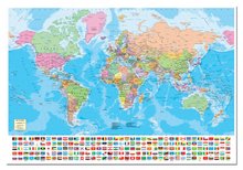 1500 darabos puzzle - Puzzle Genuine World Map Educa 1500 db + Fix Puzzle ragasztó_0