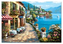 Puzzle 1500-dijelne - EDUCA 14814 PUZZLE 1500 dielov Overlook cafe / Sung Kim / 85 x 60 cm + FIX PUZZLE LEPIDLO _0