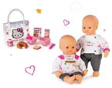 Dojenčki in dodatki - Komplet dojenček Baby Nurse Zlata izdaja Smoby 32 cm in set za zajtrk Hello Kitty od 24 mes_5