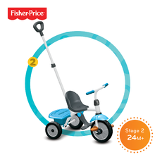 Triciclete de la 10 luni - Tricicletă albastră-portocalie smarTrike Fisher-Price Jolly de la 12 luni_1