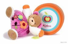 Plyšové medvede - Plyšový medvedík Colors-Chubby Bear Flower Kaloo s hrkálkou a hryzátkom 30 cm v darčekovom balení pre najmenších_5