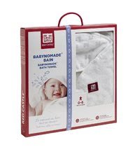Ručnici za bebe - Ručnik za dojenčad Babynomade® Red castle bijeli za zamatanje od 0 mjeseci_2