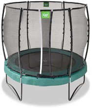 Trampolini con rete di sicurezza - Trampolino elastico con rete di sicurezza Allure Premium Exit Toys diametro 253 cm verde_0