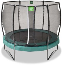 Trampoliny z siatką ochronną - Trampolina z siatką zabezpieczającą Allure Premium Exit Toys średnica 305 cm zielona od 3 roku życia wysokość 258 cm waga 84 kg nośność 100 kg średnica całkowita 329 cm ET08601020_0