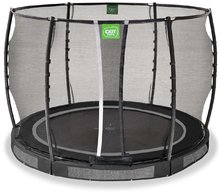 Trampolíny zemné -  NA PREKLAD - Trampolín con red de protección Allure Premium ground Exit Toys Promedio bajo de 305 cm, negro_0