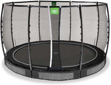 Trampolíny zemné -  NA PREKLAD - Trampolína con red de protección Allure Premium ground Exit Toys Promedio de rasante 366 cm negro_0