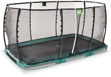 Trampolíny zemné -  NA PREKLAD - Trampolín con red de protección Allure Premium ground Exit Toys Planta 244*427 cm verde_0