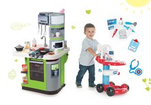 Spielküchensets - Küchenset CookMaster Verte Smoby mit Eis und Sounds und einem medizinischen Wagen_10