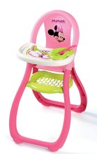 Staré položky - Set kočík pre bábiku Minnie Smoby hlboký (58 cm rúčka), jedálenská stolička a bábika so šatôčkami 32 cm od 18 mes_0