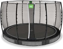 Trampolines au sol - Trampoline avec filet de protection Allure Classic ground Exit Toys sol inférieur moyenne 366 cm noir_0