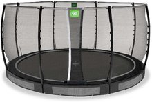 Trampoliny naziemne - Trampolina z siatką zabezpieczającą Allure Classic ground Exit Toys naziemna średnica 427 cm czarna od 3 roku życia wysokość 200 cm waga 98 kg nośność 130 kg średnica całkowita 450 cm ET0965141_0