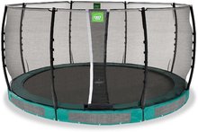 Trampolíny zemné - Trampolína s ochrannou sieťou Allure Classic ground Exit Toys prízemná priemer 427 cm zelená_0