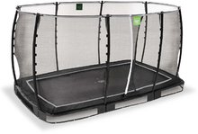 Trampolini interrati - Trampolino con rete di sicurezza Allure Classic ground Exit Toys a piano terra 214*366 cm nera_0