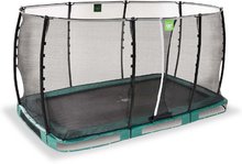 Trampolini talni - Trampolin z zaščitno mrežo Allure Classic ground Exit Toys talni 214*366 cm zeleni_0