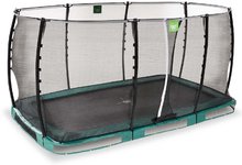 Trampoliny naziemne - Trampolina z siatką zabezpieczającą Allure Classic ground Exit Toys naziemna 244*427 cm zielona od 3 roku życia wysokość 200 cm waga114 kg nośność 120 kg wymiary 266*437 cm ET09658410_0