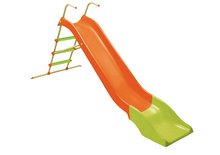 Šmykľavky pre deti  - Šmykľavka Starplast dĺžka 300 cm s kovovou konštrukciou zeleno-oranžová_0