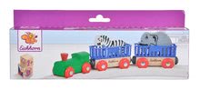 Trains en bois et rails - Pièces détachées pour le train Animal Eichhorn, train avec des wagons et des animaux, 5 pièces de 24 cm de longueur_3