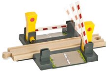 Holzeisenbahnen und Bahngleise - Ersatzteile für Eisenbahn Train Level Crossing Tracks Eichhorn magnetischer Bahnübergang mit Rampen 4 Teile_0