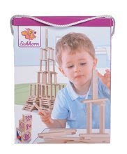 Drvene slagalice Eichhorn - Drvene kocke za gradnju Wooden Construction Kit Eichhorn prirodno drvo 200 dijelova od 2 godine_1