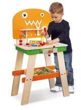 Laboratorio e attrezzi per bambini in legno - Tavolo da lavoro in legno per bambini Big Work Bench Eichhorn con 40 accessori_0