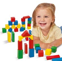 Drevené kocky - Drevené kocky Wooden Toy Blocks Eichhorn farebné 85 dielov v rôznych tvaroch od 12 mes_0