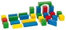 Fa építőkockák - Fakockák Wooden Toy Blocks Eichhorn színesek 85 darab különböző formákban 12 hó-tól_0