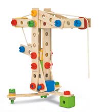 Jocuri de construit din lemn Eichhorn - Joc de construit din lemn Wooden Toy Construction Eichhorn cu înșurubare 85 de piese cu accesorii de la 4 ani_2