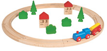 Jocuri de construit din lemn Eichhorn - Set din lemn Wooden Toy Assortment 3in1 Eichhorn cale ferată 20 piese joc de consruit 85 piese și cuburi 85 bucăți de la 1-3 ani_3