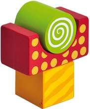 Fa építőkockák - Fa kockák Color Wooden Blocks Eichhorn mintásak nyomattal 50 drb dobozban 12 hó-tól_0