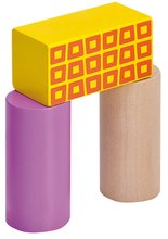 Lesene kocke  - Lesene kocke Color Wooden Blocks Eichhorn vzorčaste s potiskom 50 kom v zaboju od 12 mes_2