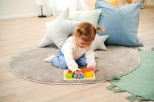 Jucării pentru dezvoltarea abilitătii copiiilor - Jucărie didactică din lemn Color Sortingboard Eichhorn cu 5 forme de inserție de la 12 luni_0