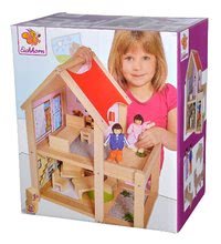Drevené domčeky pre bábiky - Drevený domček pre bábiky Doll's House Eichhorn komplet vybavený s nábytkom a 2 figúrkami výška 41 cm_2