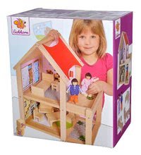 Drvene kućice za lutke - Drvena kućica za figurice Doll's House Eichhorn potpuno opremljena s namještajem i 2 figurice visina 41 cm_2