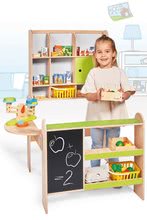 Negozi per bambini in legno - Supermercato in legno Green Shop Eichhorn con bancone e mensole altezza 106 cm_0