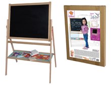 Školské tabule -  NA PREKLAD - Pizarra magnética de madera Standing Blackboard Eichhorn Plegable con 12 accesorios_1